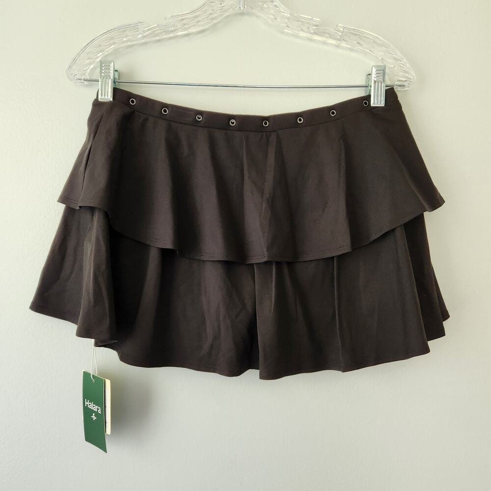 Halara Top & Skort 2 Piece Set Womens S Black Crop Top Athletic Skort Tenniscore - Picture 7 of 16